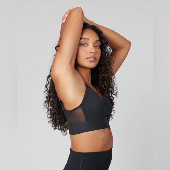 🧡 Spanx Mesh Panel Medium Impact Sports Bra - Picture 2 of 6